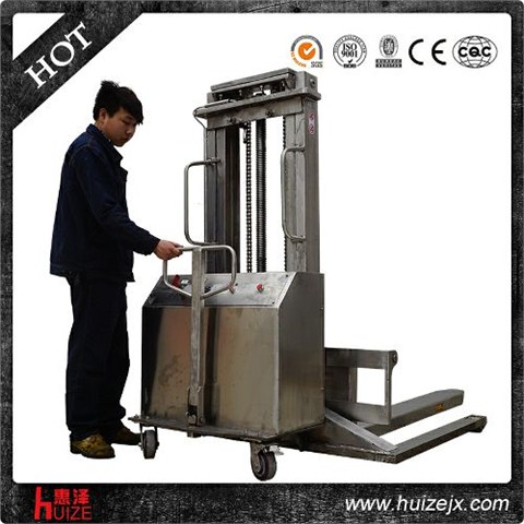 半電動堆高車(不銹鋼寬腿) 半電動堆高車(不銹鋼寬腿)