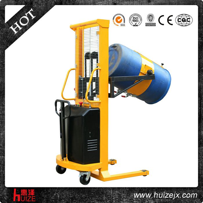 半電動多功能油桶車（單門架，夾塑桶）2