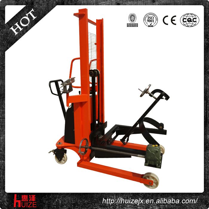 半電動(dòng)稱重油桶車（夾鐵桶，手搖翻轉(zhuǎn)）